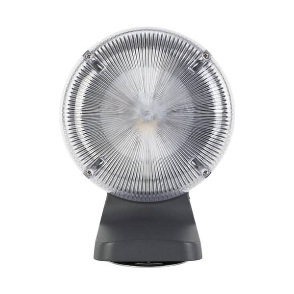 LUTEC Bronze Outdoor Integrated LED Dusk-to-Dawn Flood Light