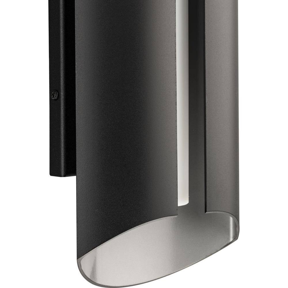 Black Aluminum 18" Dimmable LED Outdoor Wall Sconce