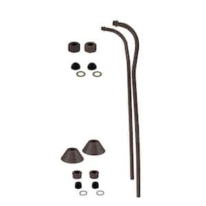 1/2 in. x 21-1/2 in. Double Offset Bath Supply Lines for Clawfoot or Freestanding Bathtubs, Oil Rubbed Bronze