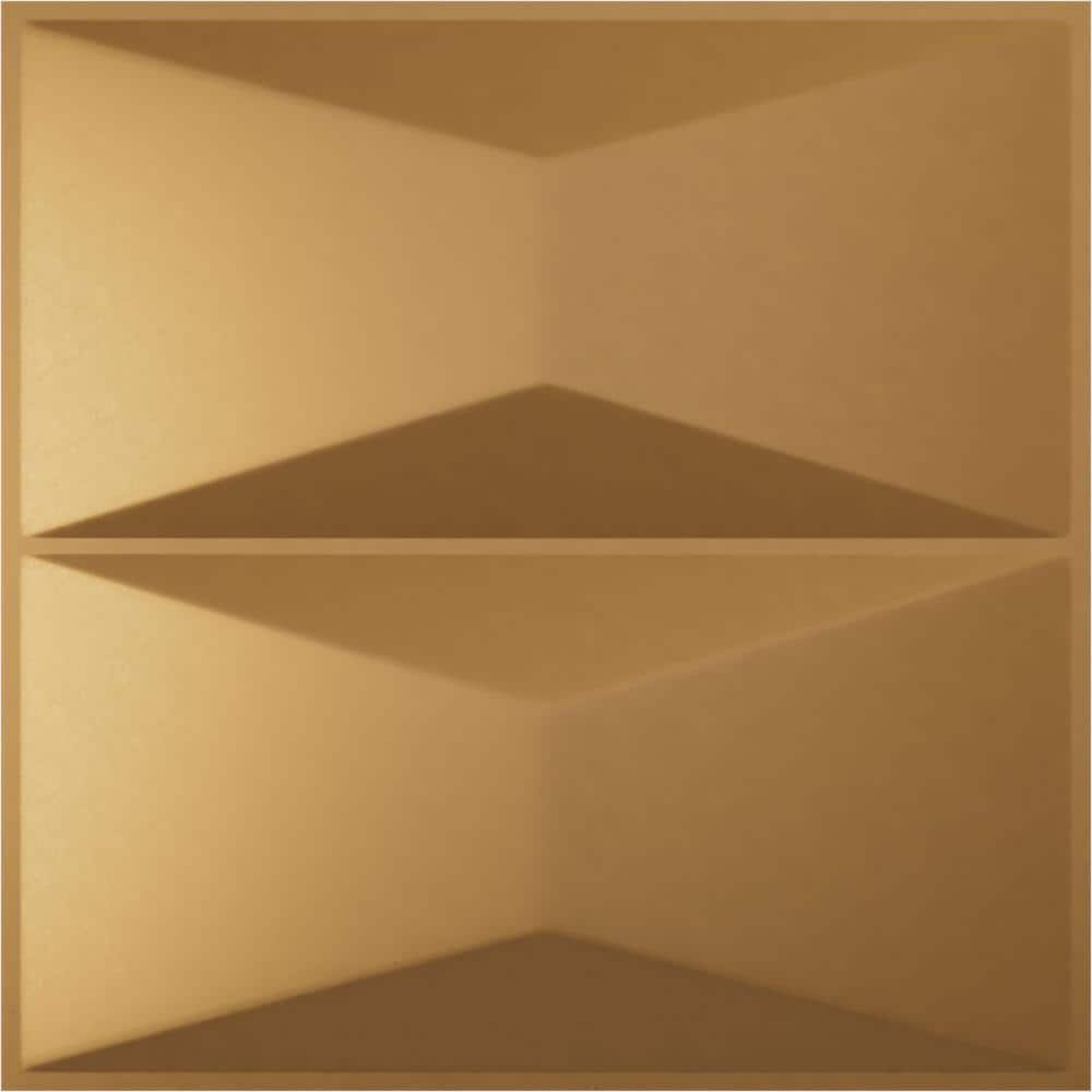 11 7/8 in. x 11 7/8 in. Aberdeen EnduraWall Decorative 3D Wall Panel, Gold (12-Pack for 11.76 Sq. Ft.) price history on PriceWatchPro