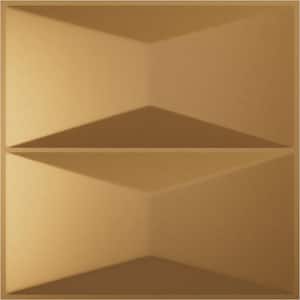 11 7/8 in. x 11 7/8 in. Aberdeen EnduraWall Decorative 3D Wall Panel, Gold (12-Pack for 11.76 Sq. Ft.)