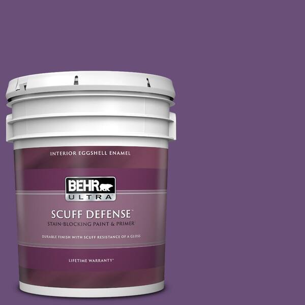 BEHR ULTRA 5 gal. #660B-7 Exotic Purple Extra Durable Eggshell Enamel Interior Paint & Primer