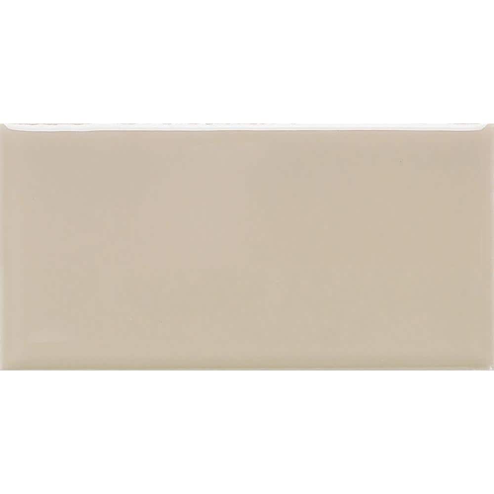 Rittenhouse Square Urban Putty 3 in. x 6 in. Ceramic Subway Wall Tile (12.5