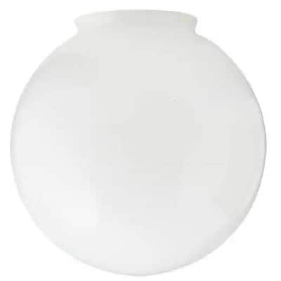 4 White Glass Globe Shade