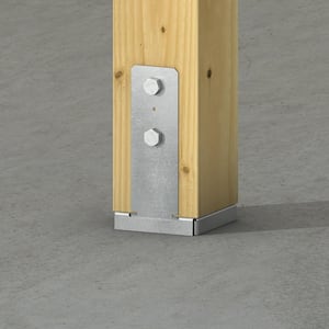 CBS Galvanized Standoff Column Base for 6x6 Nominal Lumber
