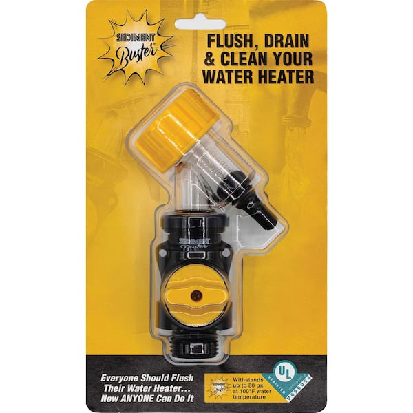 Sediment Buster Water Heater Tank Flushing and Draining Tool