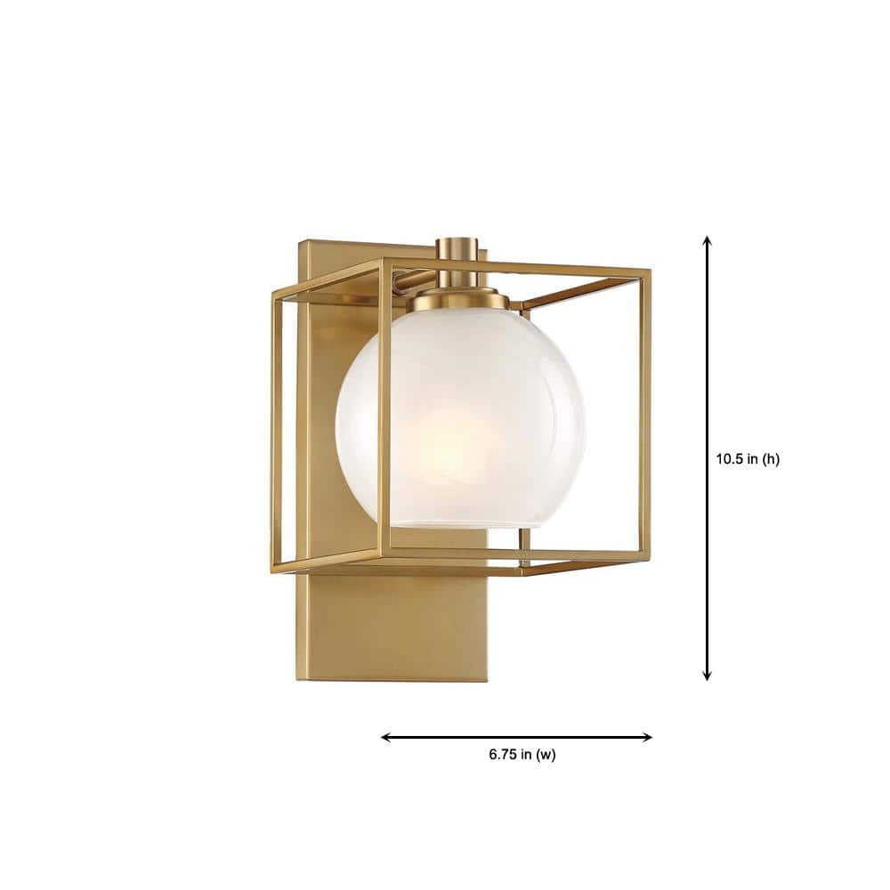 Cowen Brushed Gold Dimmable Vanity Wall Sconce