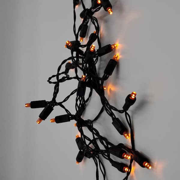 Malgero Orange String Lights With Black Gauze