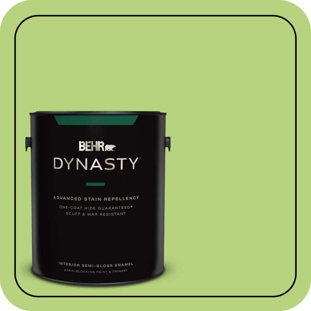1 gal. #420B-4 Tart Apple Semi-Gloss Enamel Interior Stain-Blocking Paint & Primer price history on PriceWatchPro