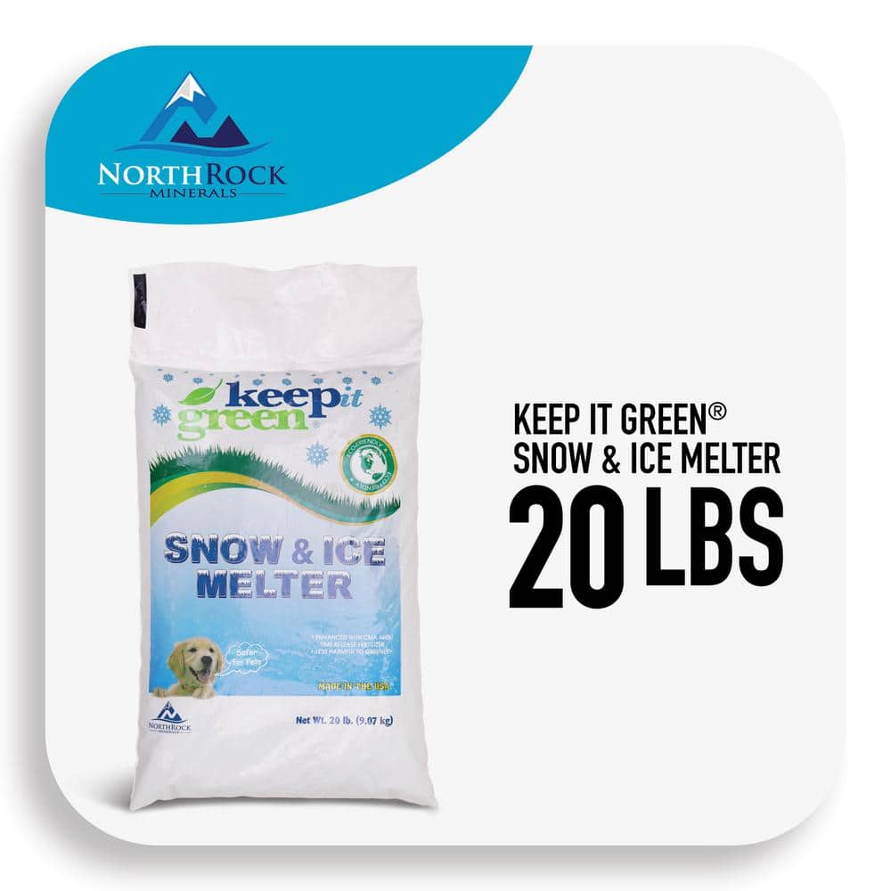 Keep it Green 20 Lb. PetSafer Ice and Snow Melt + Deicer,Works to 10°F