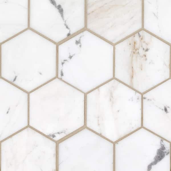 Jeffrey Court Emperador Mix 11.75 in. x 11.75 in. x 9 mm Honed Marble Mosaic Floor and Wall Tile