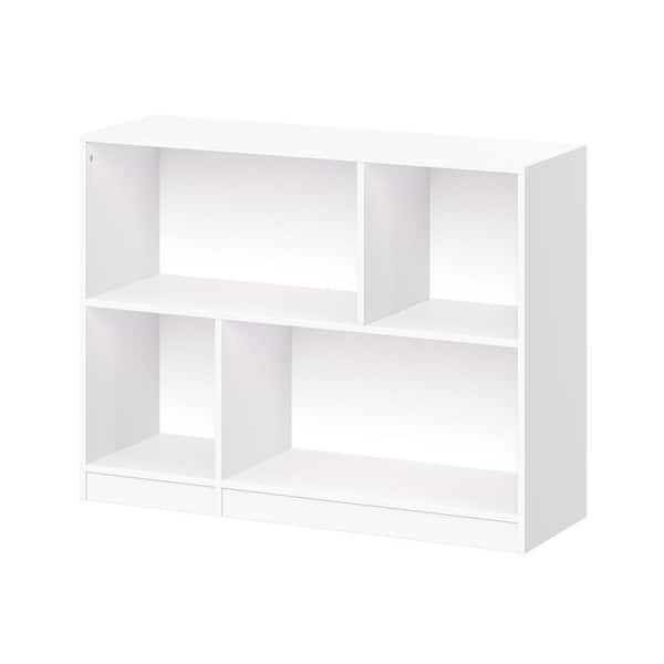 RiverRidge Home 33.75in. Wide White Kids Horizontal Bookshelf Toy