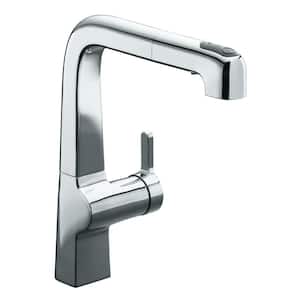 Evoke Single-Handle Pull-Out Sprayer Kitchen Faucet In Polished Chrome