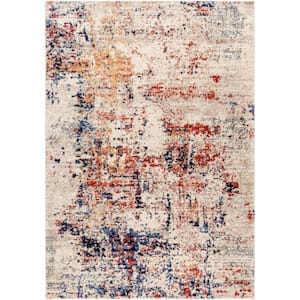 Liebe Gray/Multi Abstract 5 ft. x 7 ft. Indoor Area Rug