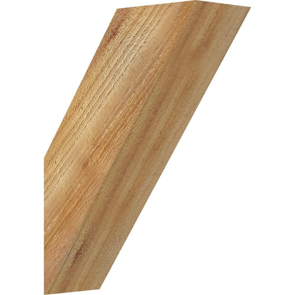 Ekena Millwork 4"W x 10"D x 14"H Traditional Rough Sawn Knee Brace, Western Red Cedar