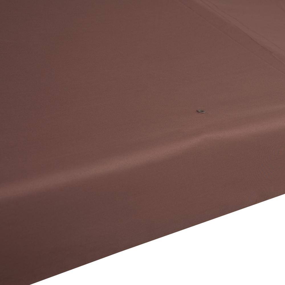Coffee Polyester 2-Tier Replacement Canopy for 10' x 10' Gazebo