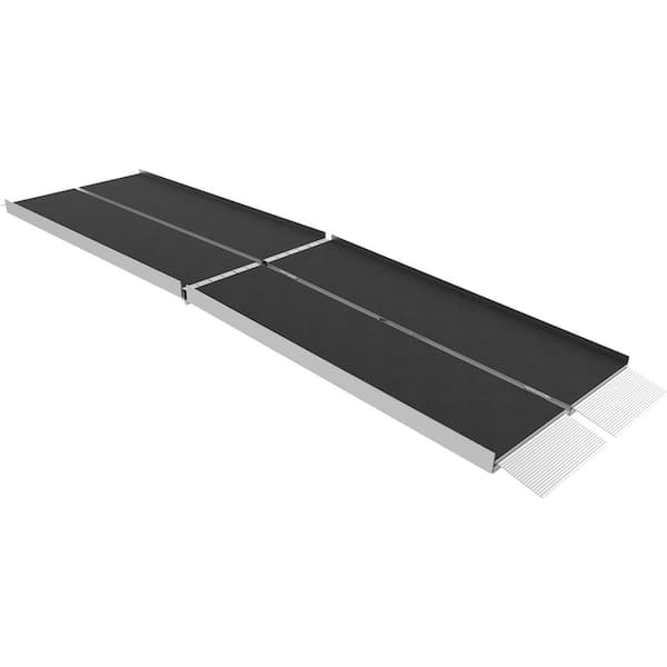 EZ-ACCESS SUITCASE 10 ft. Trifold Portable Aluminum Wheelchair Ramp with Applied Surface