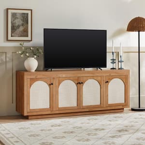 CHRISTOPHER KNIGHT HOME Valentino Modern Brown MDF TV Stand Fits