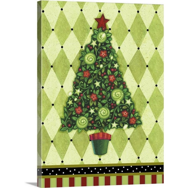 GreatBigCanvas 30 in. x 40 in. Harlequin Christmas IV by Viv Eisner Canvas Wall Art