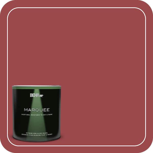 BEHR MARQUEE 1 qt. #ECC-10-3 Holly Berry Semi-Gloss Enamel Exterior Paint & Primer