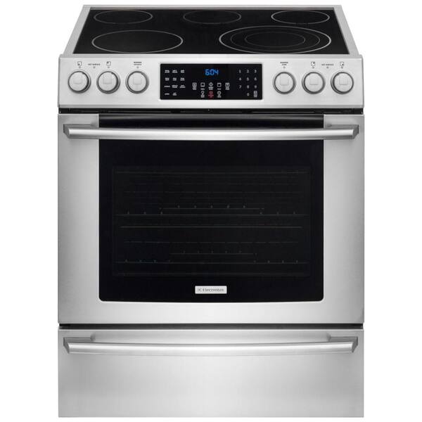 Electrolux IQ Touch 4.6 cu. ft. Electric Range with Front Controls, Self-Cleaning Convection Oven in Stainless Steel