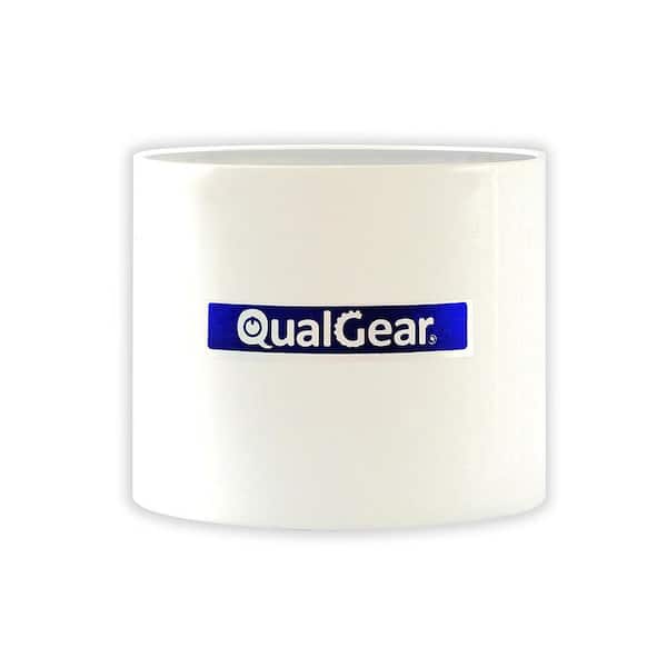QualGear Pro-AV 1.5 in. NPT Threaded Pipe Connector Projector Accessory, White