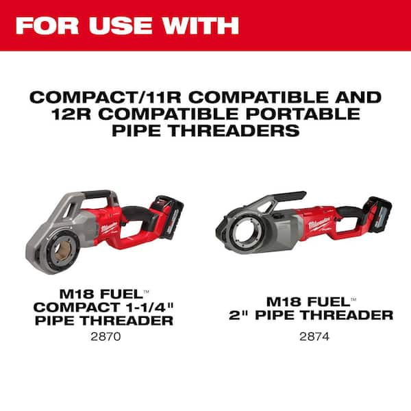 Milwaukee pipe threader online die set