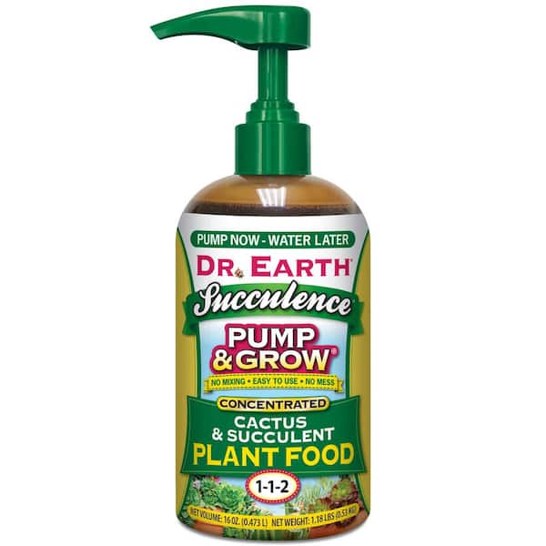 DR. EARTH 16 oz. Organic and Natural Pump and Grow Succulence and Cactus Food