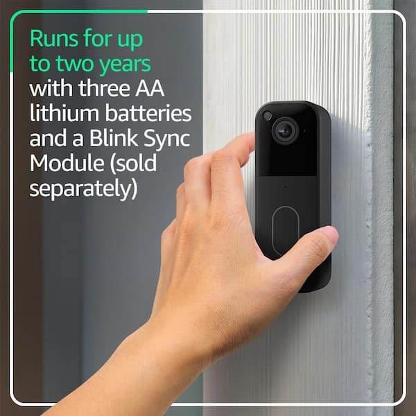 New Blink Video Doorbell Mount Wired/Wireless 2-way audio HD