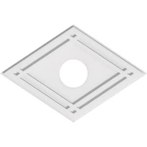 26 in. W x 17-3/8 in. H x 5 in. ID x 1 in. P Diamond Architectural Grade PVC Contemporary Ceiling Medallion