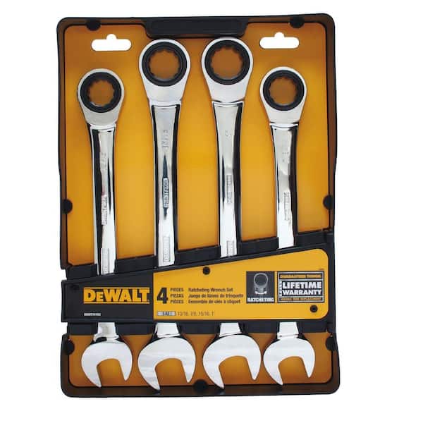 DEWALT Ratcheting Combination SAE Wrench Set (4-Piece)