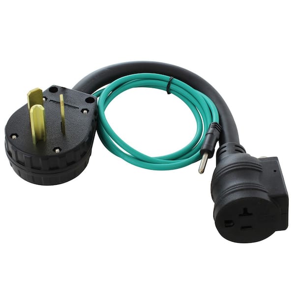 1.5FT 30A 3-Prong 10-30P Dryer Plug to Household Outlet with 20A Breaker
