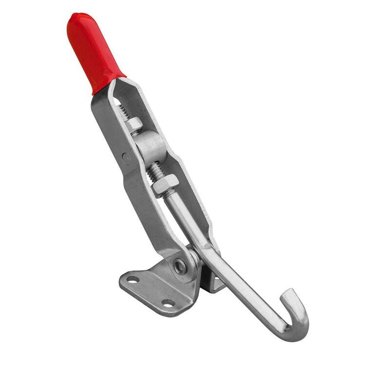 POWERTEC 20308 J Hook Toggle Clamp w Hook Type Draw Latch Pull Action &ndash; Hand Tool 375 lb Holding Capacity, 451