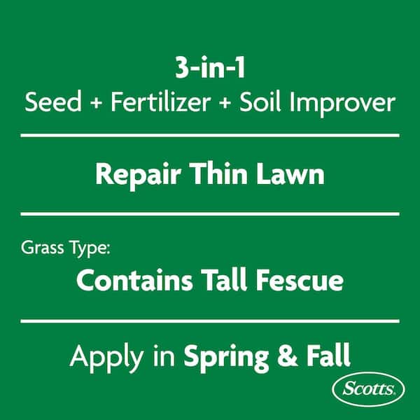 Turf Builder 12 lbs. 1,200 sq. ft. THICK'R LAWN Grass Seed, Fertilizer, and Soil Improver for Tall Fescue