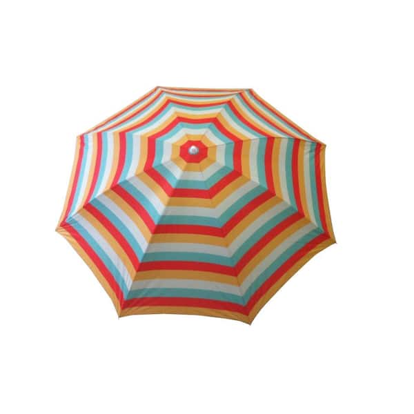Unbranded 7 ft. Beach Patio Umbrella in Stripe