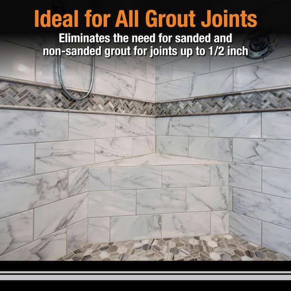 Custom Building Products Prism #386 Oyster Gray 17 lb. Ultimate Performance  Grout PG38617T - The Home Depot