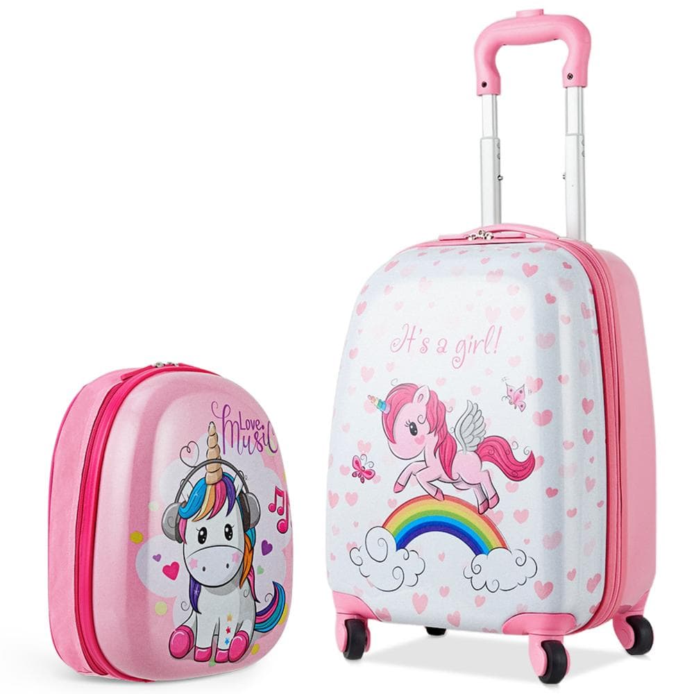 2-Piece Kids Luggage Set, Backpack and Rolling Carry-On Suitcase, Easy Travel for Toddlers price history on PriceWatchPro