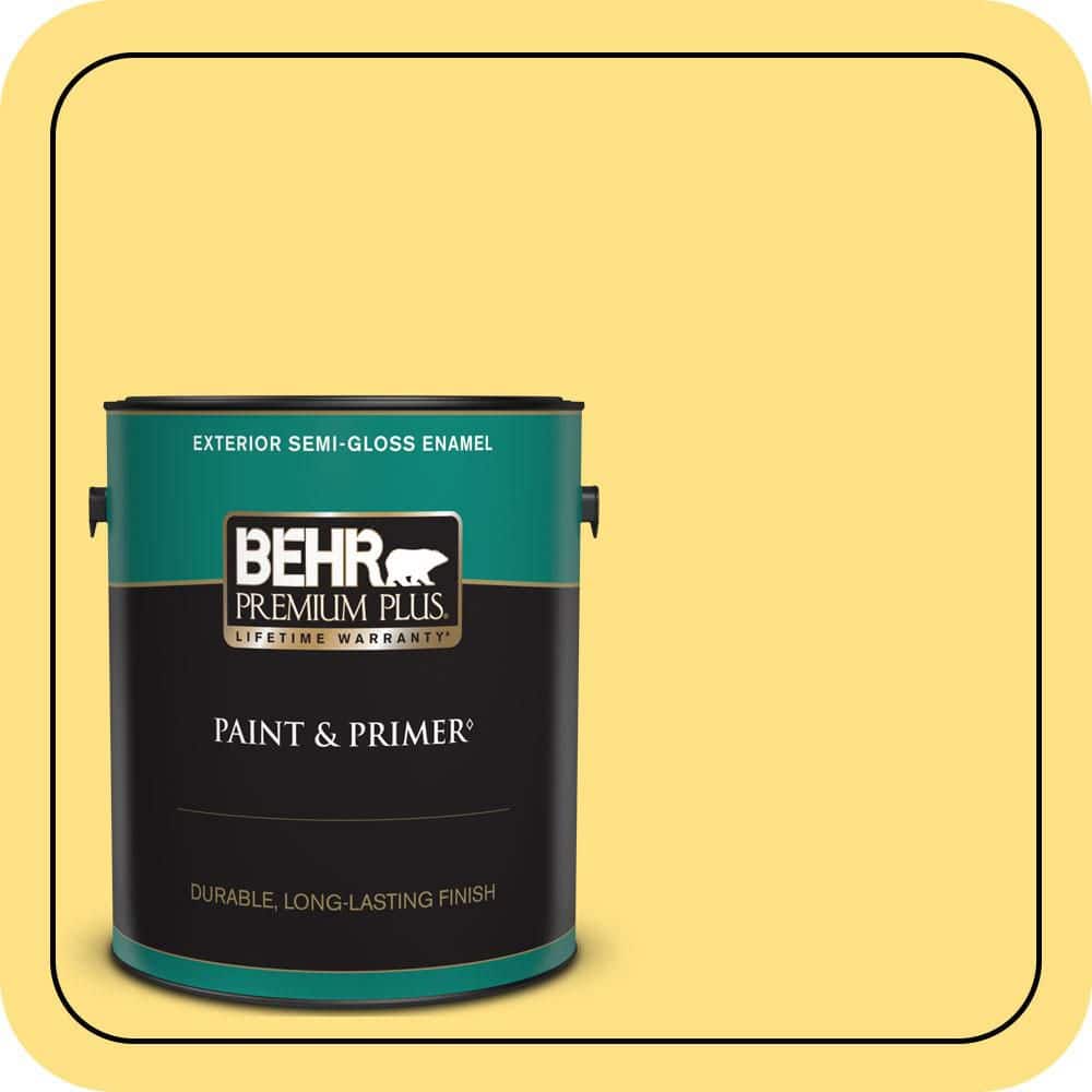 1 gal. #360B-4 Sweet Chamomile Semi-Gloss Enamel Exterior Paint & Primer price history on PriceWatchPro