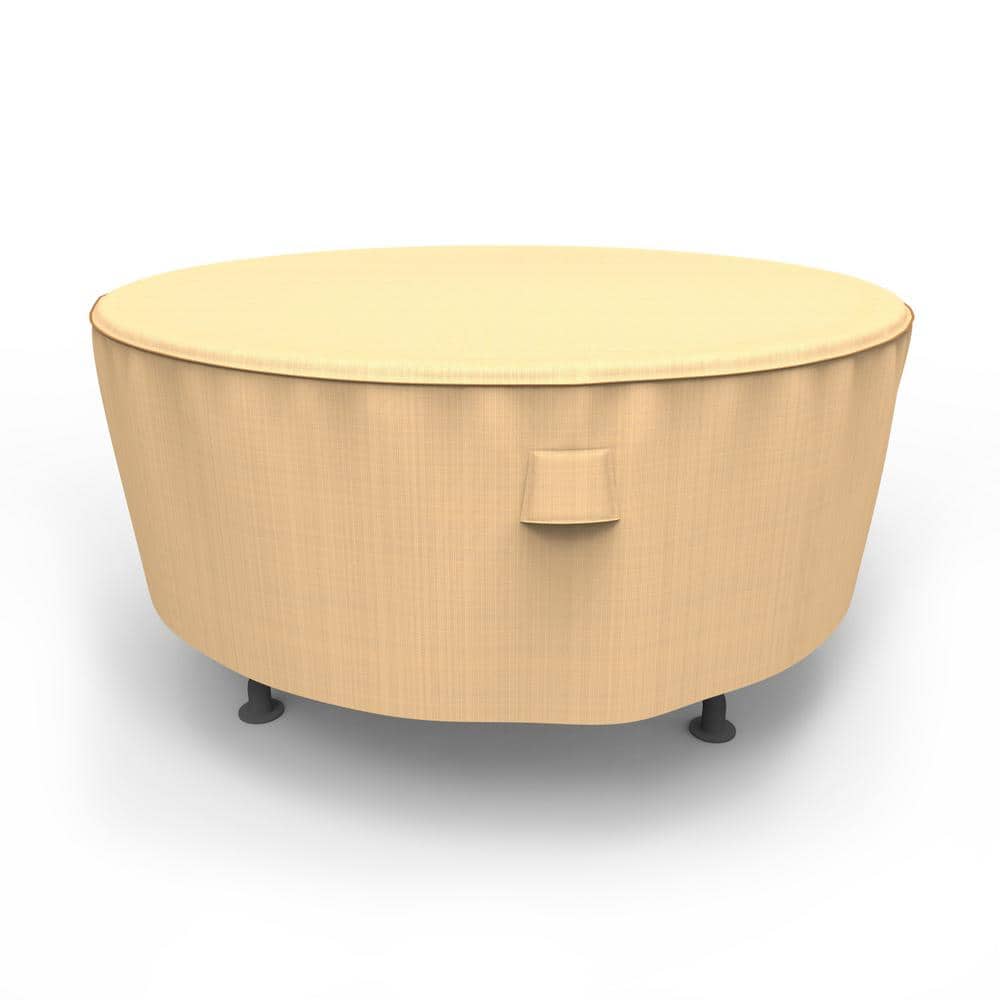 Budge Sedona XLarge Tan Outdoor Round Patio Table Cover P5A07TNNW1