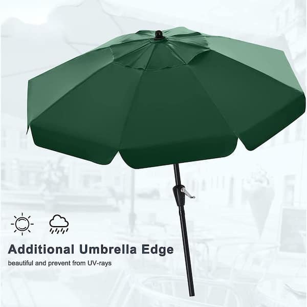 Cubilan Patio Umbrella for Outdoor Table Market -8 Ribs (7.5FT 