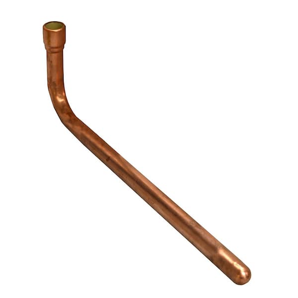 JONES STEPHENS 1/2 in. x 3-1/2 in. x 12 in. Female CPVC Socket Copper Stub Out 90-Degree Elbow without Mounting Flange