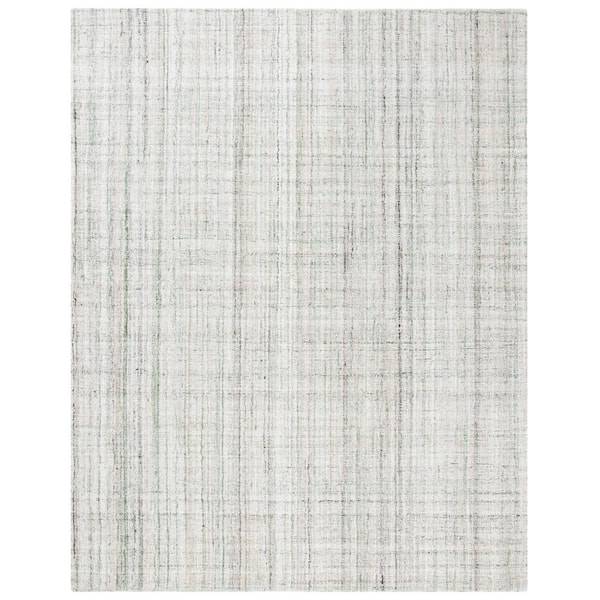 SAFAVIEH Abstract Green/Sage 10 ft. x 14 ft. Distressed Striped Area Rug