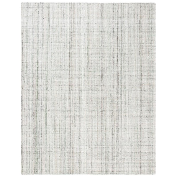 SAFAVIEH Abstract Green/Sage 11 ft. x 15 ft. Distressed Striped Area Rug