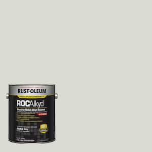 1 Gal. ROC Alkyd V7400 Direct-to-Metal Semi-Gloss Neutral Gray Interior/Exterior Enamel Paint (Case of 2)