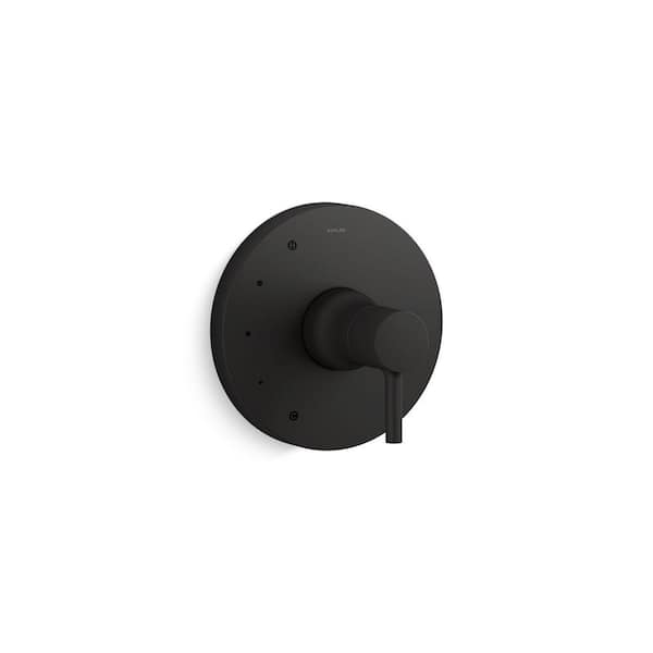 Toobi 1-Handle Wall Mount Valve Handle Trim Kit in Matte Black (Valve Not Included)