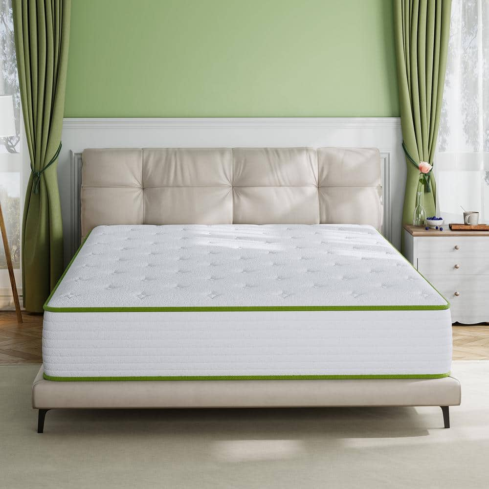  KING Size Medium Firm Comfort Hybrid Memory Foam Tight Top 10in. Breathable and Cooling Mattress