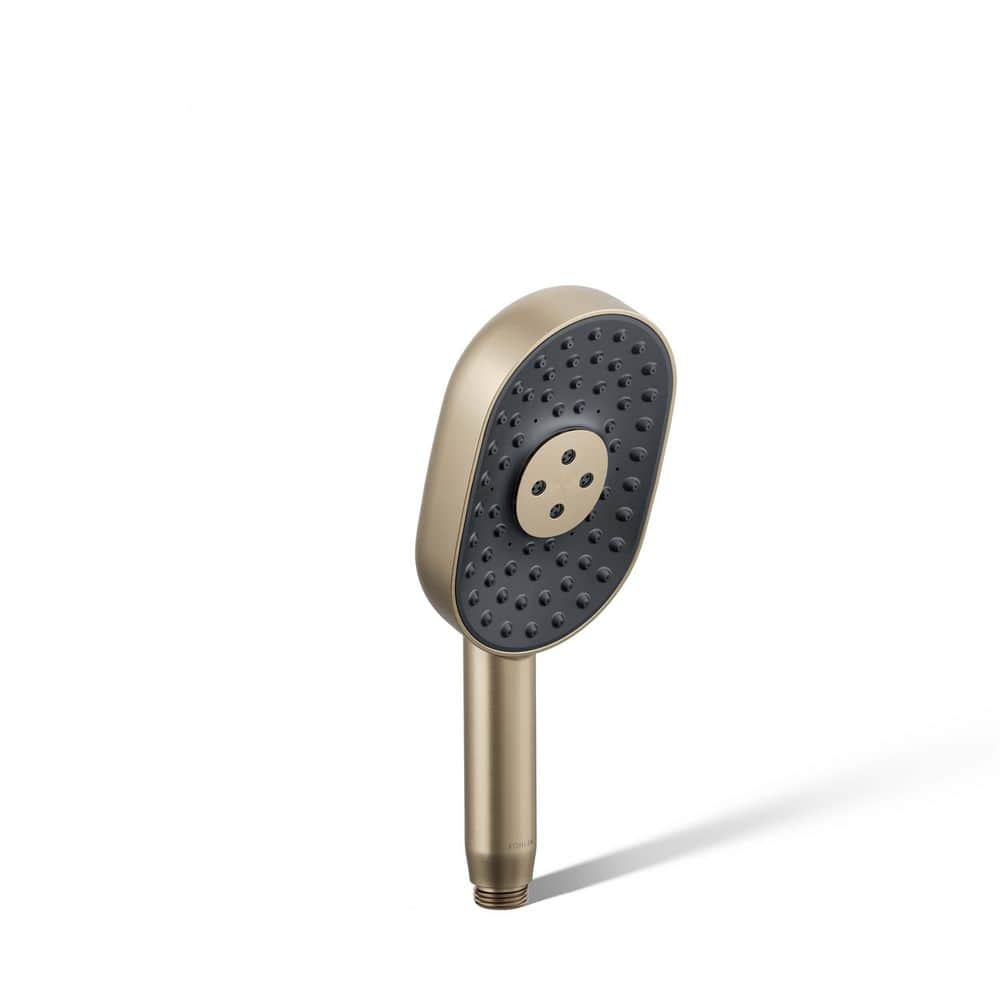 Statement Oblong 3-Spray Patterns Wall Mount Handheld Shower Head 1.75 GPM in Vibrant Brushed Bronze price history on PriceWatchPro