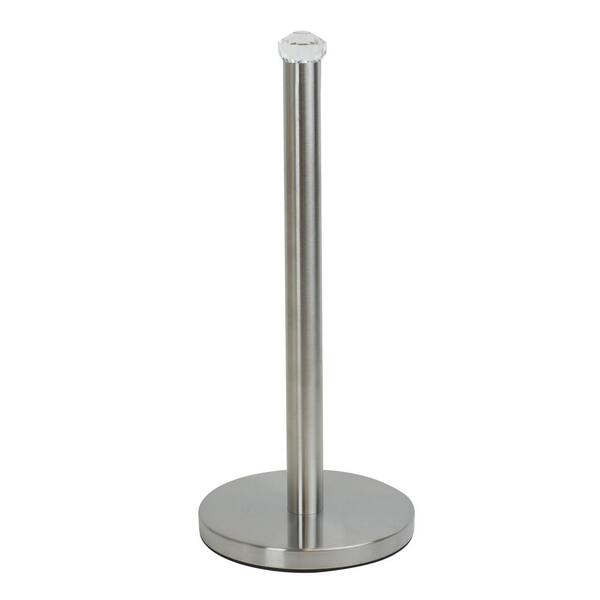 paper towel holder with crystal knob