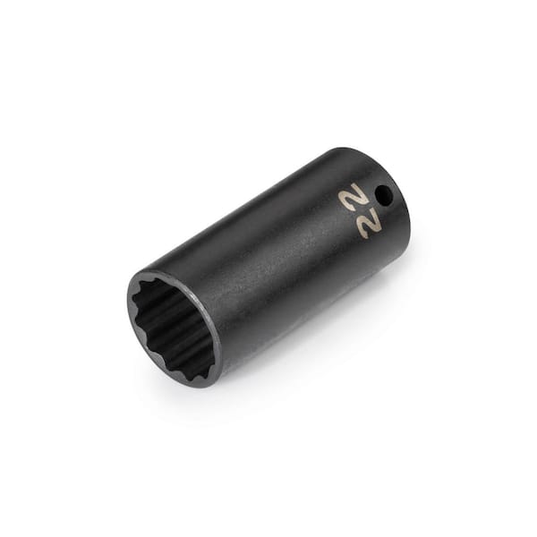 TEKTON 3/8 in. Drive x 22 mm Deep 12-Point Impact Socket