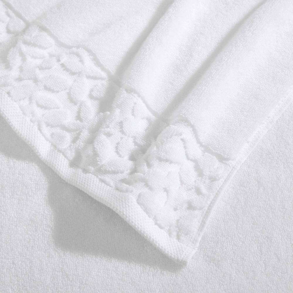 Luxurious White Cotton 6-Piece Towel Set